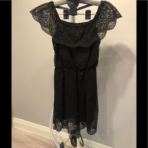 Ci Sono Black Lace Dress
